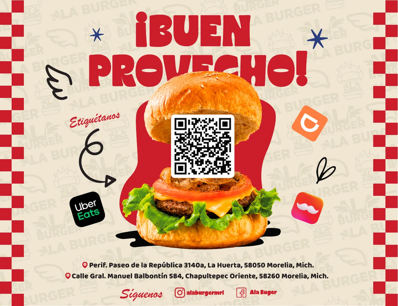Menú de ALA Burger, página 7